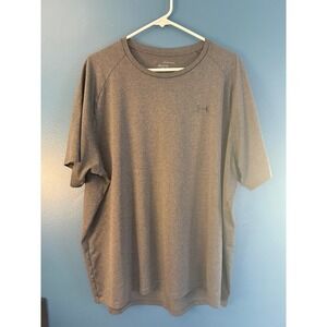 Under Armour Men's The Tech Tee T-Shirt Gray 3XL Loose Fit Short Sleeve